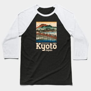 Kyoto, Japan City Vintage Baseball T-Shirt